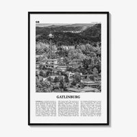 Gatlinburg Print Black and White, Gatlinburg Wall Art, Gatlinburg Poster, Gatlinburg Photo, Gatlinburg Wall Décor, Tennessee, USA