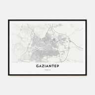 Gaziantep Map Landscape Poster