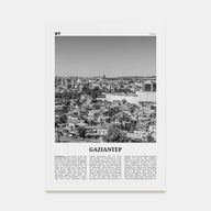 Gaziantep Travel B&W Poster