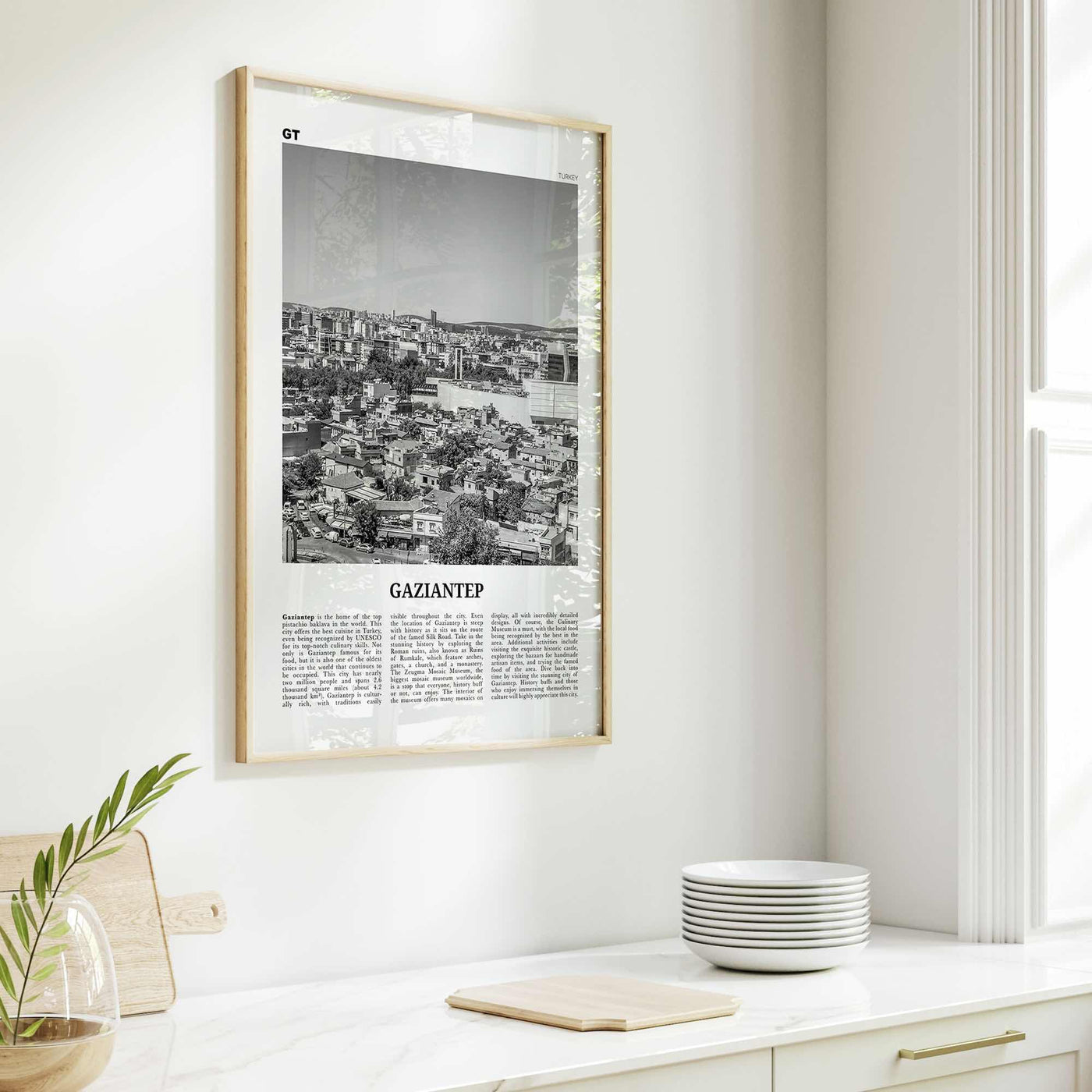 Gaziantep Print Black and White, Gaziantep Wall Art, Gaziantep Poster, Gaziantep Photo, Gaziantep Wall Décor, Gaziantep Map, Turkey