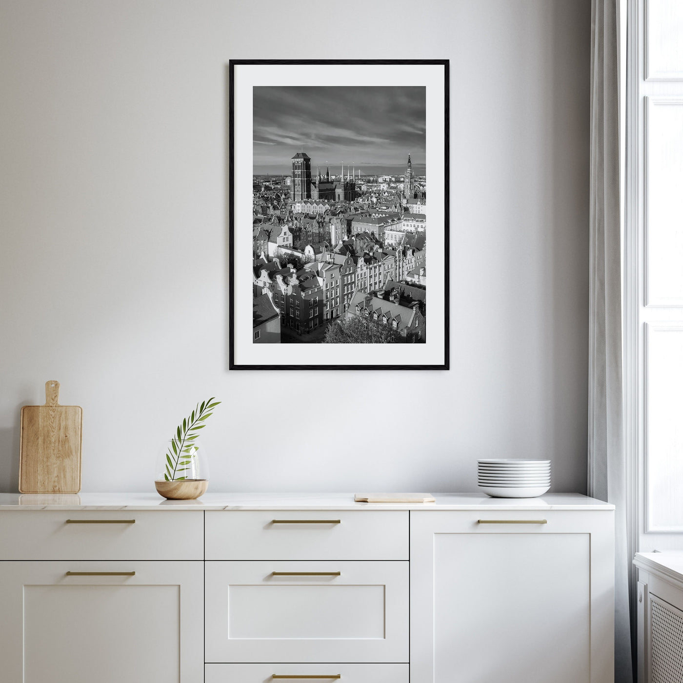 Gdańsk Photo B&W Poster