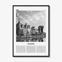 Gdansk Print Black and White No 1, Gdańsk Wall Art, Gdańsk Poster, Gdańsk Photo, Gdańsk Wall Décor, Danzig, Poland, Pomeranian