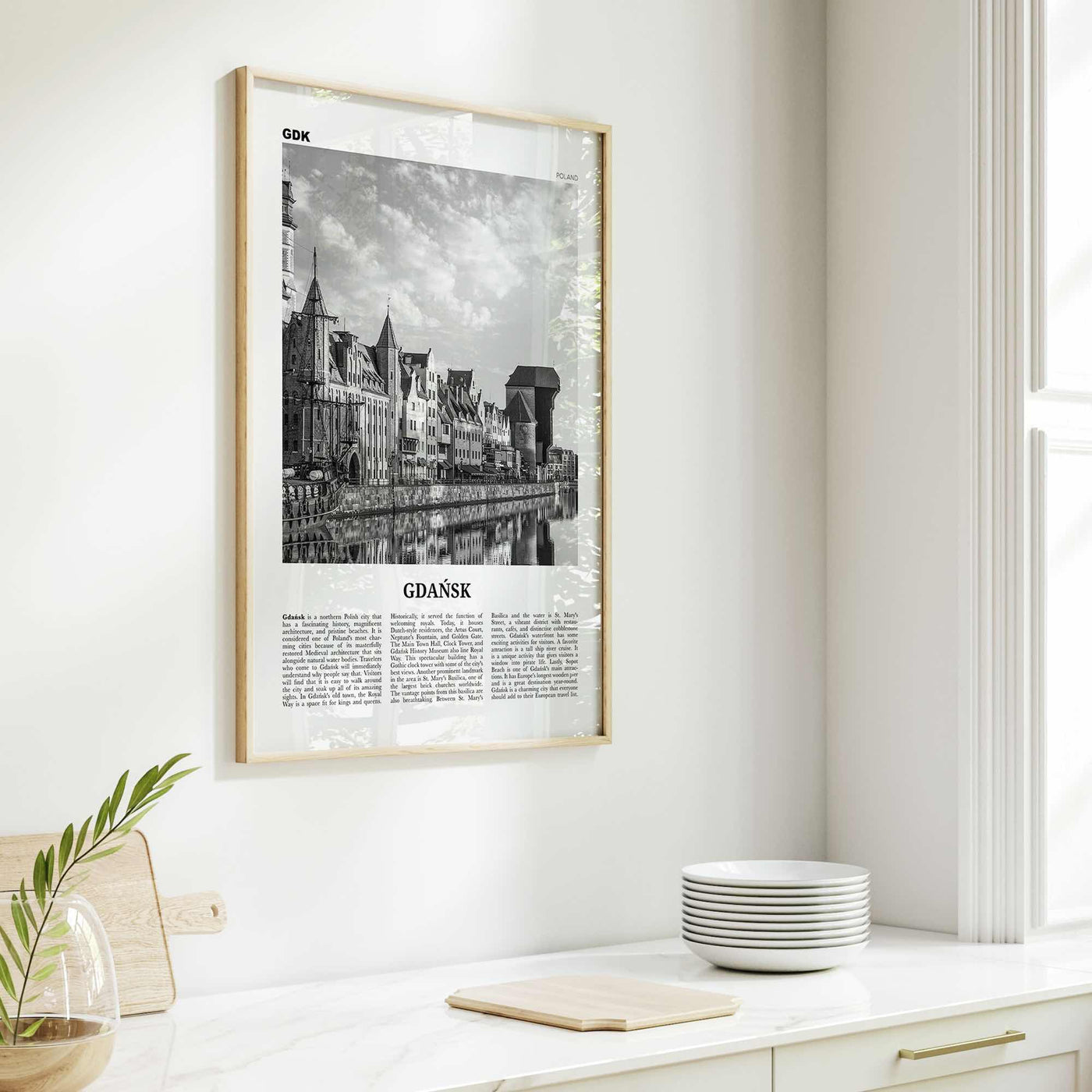 Gdansk Print Black and White No 1, Gdańsk Wall Art, Gdańsk Poster, Gdańsk Photo, Gdańsk Wall Décor, Danzig, Poland, Pomeranian