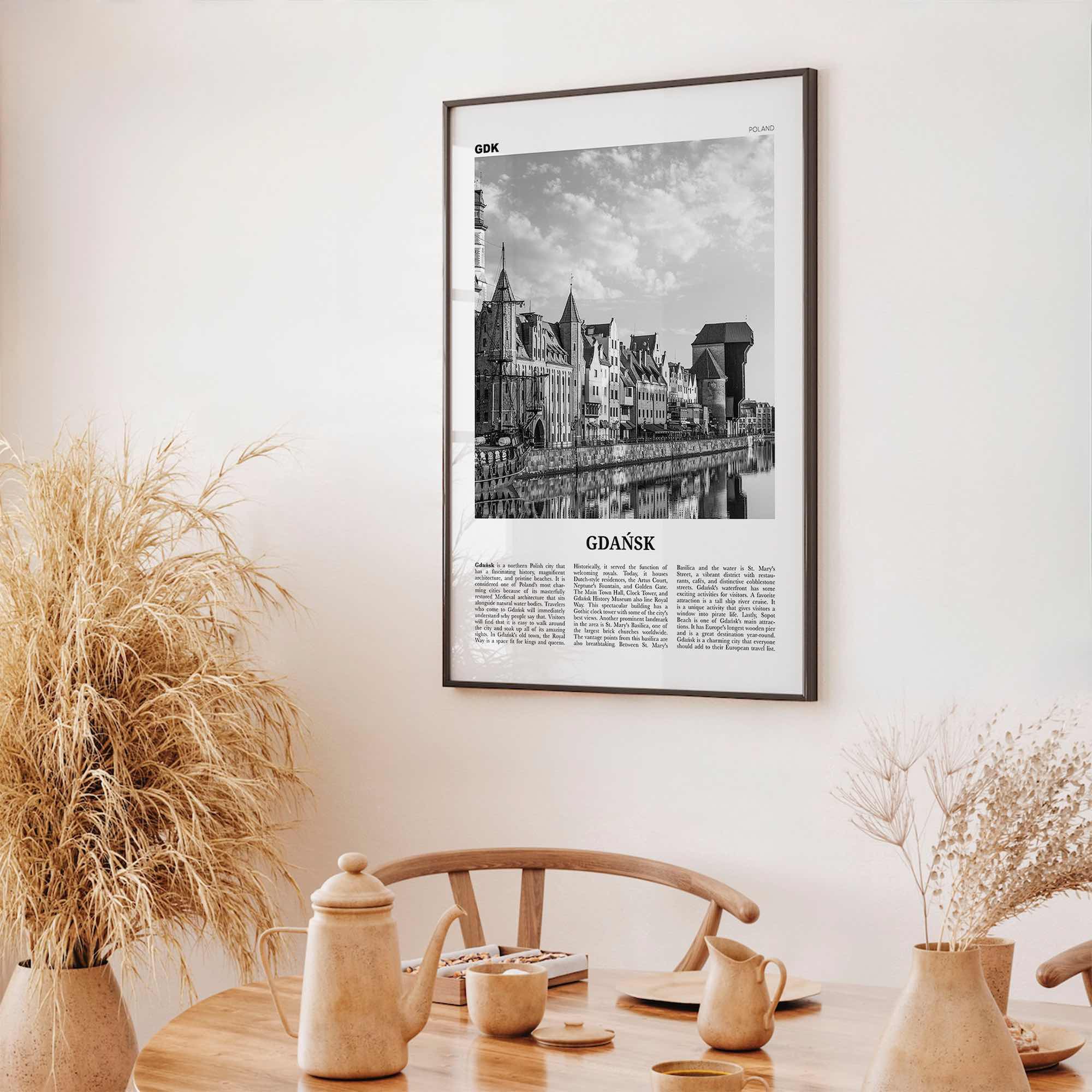 Gdansk Print Black and White No 1, Gdańsk Wall Art, Gdańsk Poster, Gdańsk Photo, Gdańsk Wall Décor, Danzig, Poland, Pomeranian