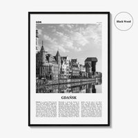 Gdansk Print Black and White No 1, Gdańsk Wall Art, Gdańsk Poster, Gdańsk Photo, Gdańsk Wall Décor, Danzig, Poland, Pomeranian