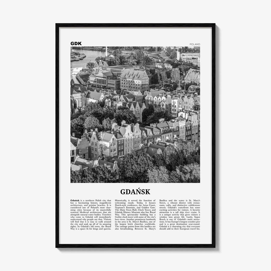 Gdansk Print Black and White No 2, Gdańsk Wall Art, Gdańsk Poster, Gdańsk Photo, Gdańsk Wall Décor, Danzig, Poland, Pomeranian