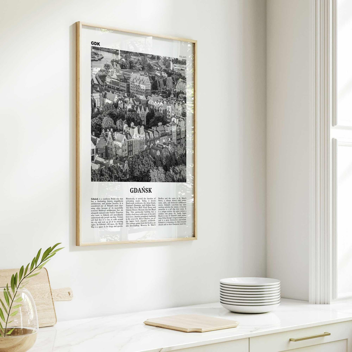 Gdansk Print Black and White No 2, Gdańsk Wall Art, Gdańsk Poster, Gdańsk Photo, Gdańsk Wall Décor, Danzig, Poland, Pomeranian