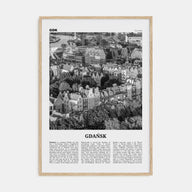 Gdańsk Travel B&W No 2 Poster