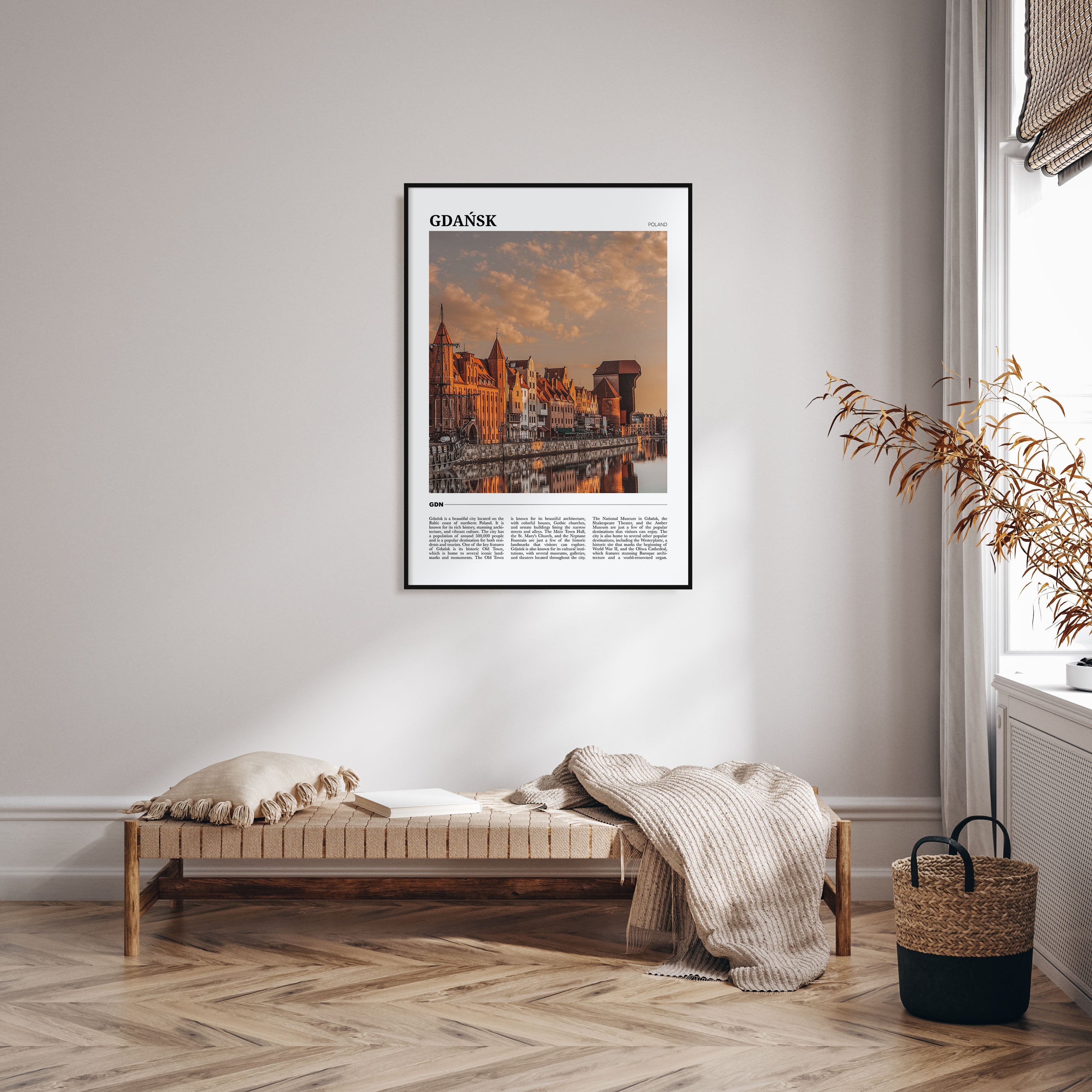 Gdańsk Travel Color Poster