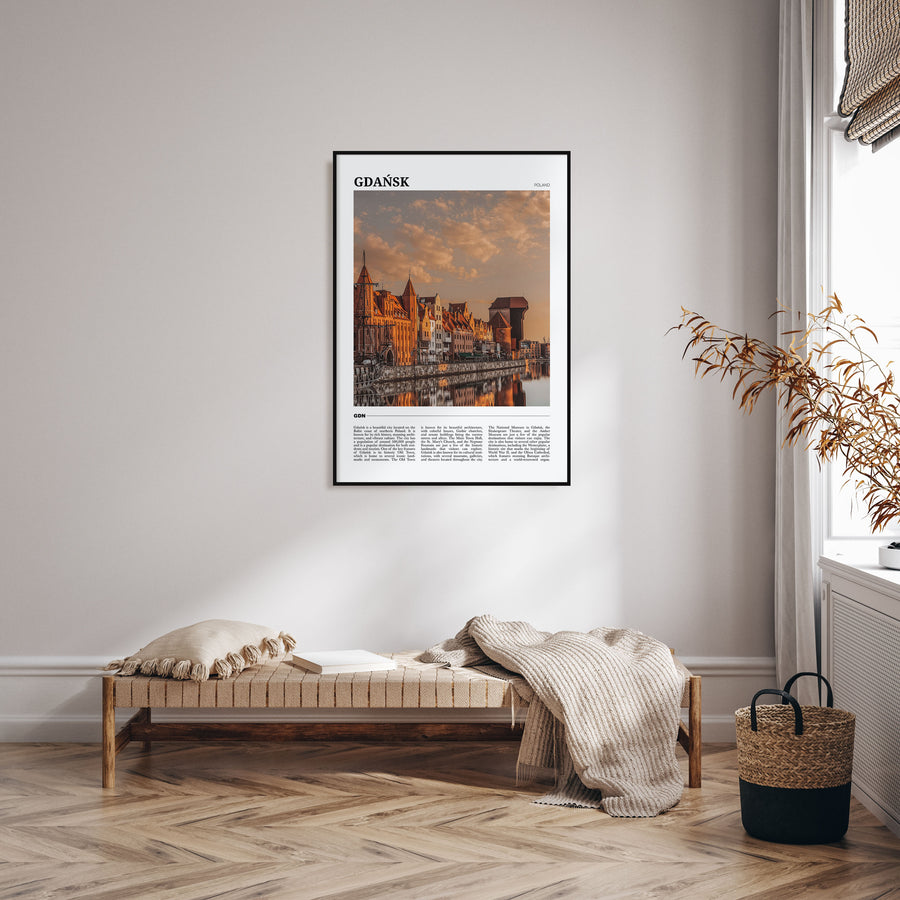 Gdańsk Travel Color Poster