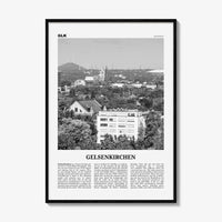 Gelsenkirchen Print Black and White, Gelsenkirchen Art, Gelsenkirchen Poster, Gelsenkirchen Photo, Gelsenkirchen Décor, Gelsenkirchen Map