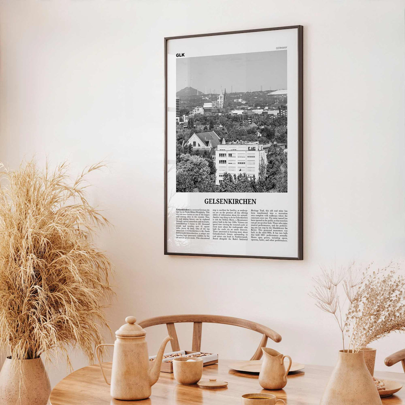 Gelsenkirchen Print Black and White, Gelsenkirchen Art, Gelsenkirchen Poster, Gelsenkirchen Photo, Gelsenkirchen Décor, Gelsenkirchen Map