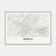 Geneva Map Landscape Poster