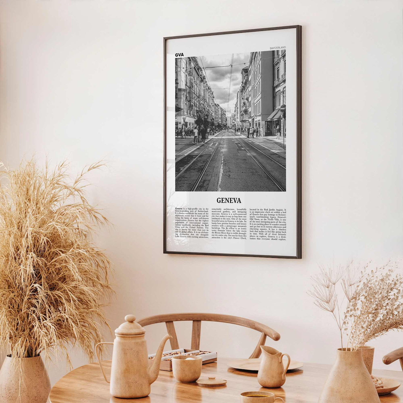 Geneva Print Black and White, Geneva Wall Art, Geneva Poster, Geneva Photo, Geneva Wall Décor, Switzerland, Geneva, Swiss, Schweiz