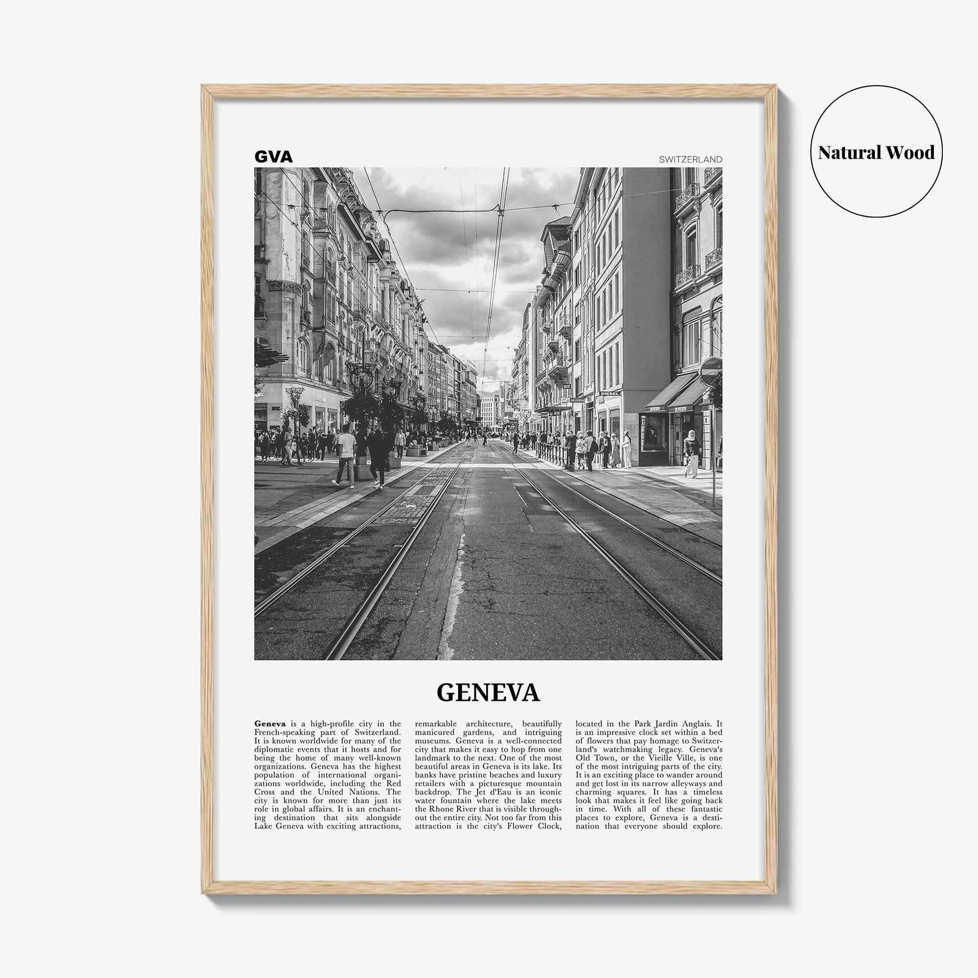 Geneva Print Black and White, Geneva Wall Art, Geneva Poster, Geneva Photo, Geneva Wall Décor, Switzerland, Geneva, Swiss, Schweiz
