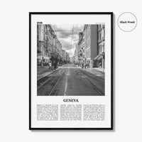 Geneva Print Black and White, Geneva Wall Art, Geneva Poster, Geneva Photo, Geneva Wall Décor, Switzerland, Geneva, Swiss, Schweiz