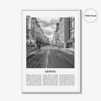 Geneva Print Black and White, Geneva Wall Art, Geneva Poster, Geneva Photo, Geneva Wall Décor, Switzerland, Geneva, Swiss, Schweiz