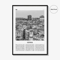 Genoa Print Black and White, Genoa Wall Art, Genoa Poster, Genoa Photo, Genoa Wall Décor, Italy, Genova, Italia, Zêna, Genua