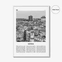 Genoa Print Black and White, Genoa Wall Art, Genoa Poster, Genoa Photo, Genoa Wall Décor, Italy, Genova, Italia, Zêna, Genua