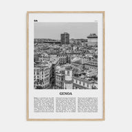 Genoa Travel B&W Poster
