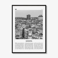 Genova Print Black and White, Genova Wall Art, Genova Poster, Genova Photo, Genova Wall Décor, Genova Map, Italia