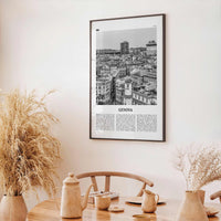 Genova Print Black and White, Genova Wall Art, Genova Poster, Genova Photo, Genova Wall Décor, Genova Map, Italia