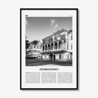 Georgetown Print Black and White Guyana, Georgetown Wall Art, Georgetown Poster, Georgetown Photo, Georgetown Wall Décor, Georgetown Map