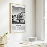 Georgetown Print Black and White Guyana, Georgetown Wall Art, Georgetown Poster, Georgetown Photo, Georgetown Wall Décor, Georgetown Map