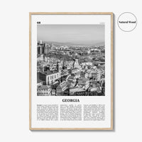 Georgia Country Print Black and White, Georgia Wall Art, Georgia Poster, Georgia Photo, Wall Decor, საქართველო, Sakartvelo, Tbilisi, Europe