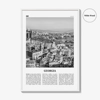 Georgia Country Print Black and White, Georgia Wall Art, Georgia Poster, Georgia Photo, Wall Decor, საქართველო, Sakartvelo, Tbilisi, Europe