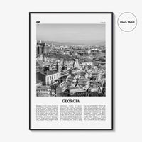 Georgia Country Print Black and White, Georgia Wall Art, Georgia Poster, Georgia Photo, Wall Decor, საქართველო, Sakartvelo, Tbilisi, Europe