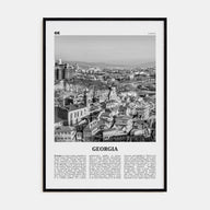 Georgia (Country) Travel B&W Poster