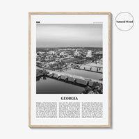 Georgia Print Black and White United States No 2, Georgia Wall Art, Georgia Poster, Georgia Photo, Georgia Wall Décor, Georgia Map