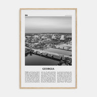 Georgia, United States Travel B&W No 2 Poster