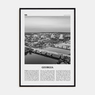 Georgia, United States Travel B&W No 2 Poster