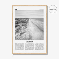 Georgia Print Black and White United States No 3, Georgia Wall Art, Georgia Poster, Georgia Photo, Georgia Wall Decor, United States