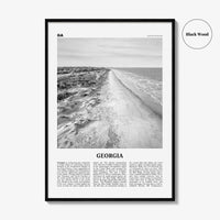 Georgia Print Black and White United States No 3, Georgia Wall Art, Georgia Poster, Georgia Photo, Georgia Wall Decor, United States