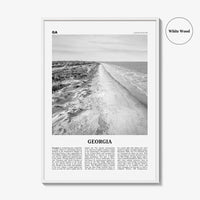 Georgia Print Black and White United States No 3, Georgia Wall Art, Georgia Poster, Georgia Photo, Georgia Wall Decor, United States