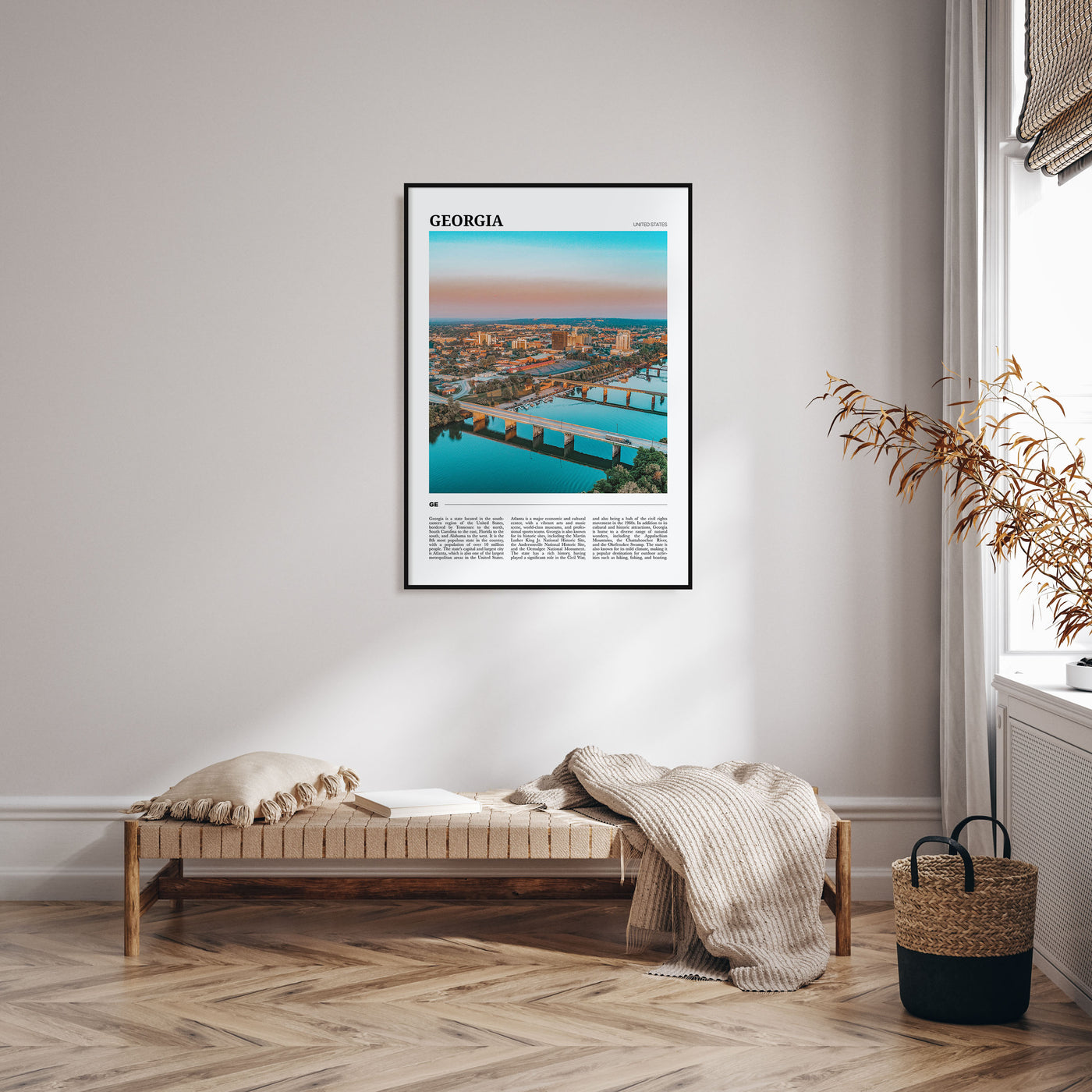Georgia, United States Travel Color Poster