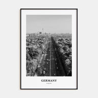 Germany Portrait B&W Poster