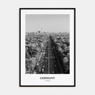 Germany Portrait B&W Poster