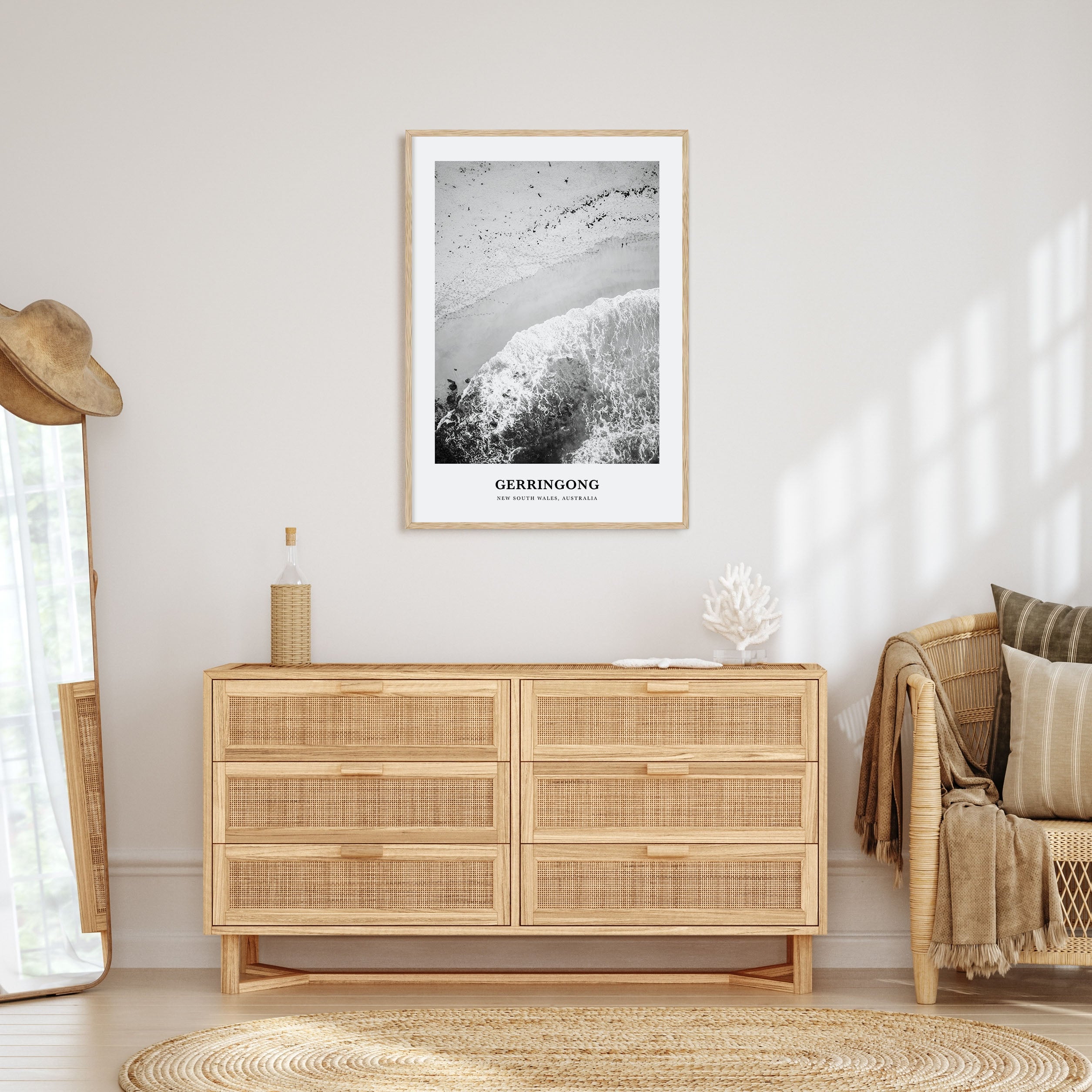 Gerringong Portrait B&W Poster