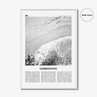 Gerringong Print Black and White, Gerringong Wall Art, Gerringong Poster, Gerringong Photo, Gerringong Décor, New South Wales, Australia