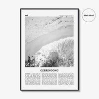 Gerringong Print Black and White, Gerringong Wall Art, Gerringong Poster, Gerringong Photo, Gerringong Décor, New South Wales, Australia