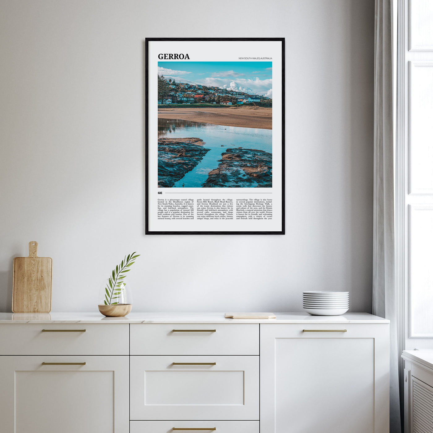 Gerroa Travel Color Poster