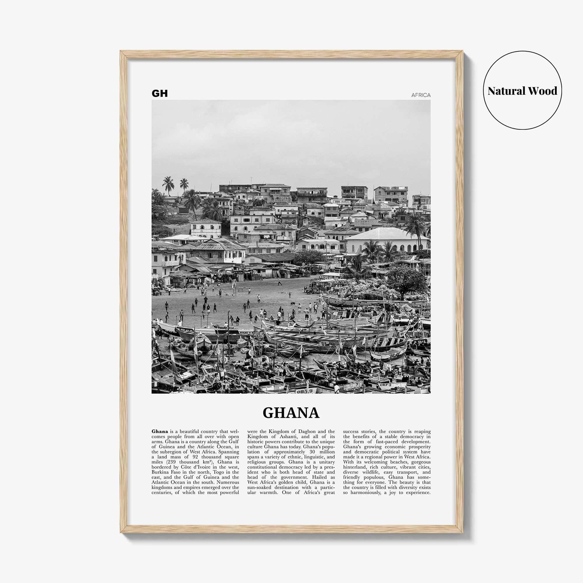 Ghana Print Black and White No 1, Ghana Wall Art, Ghana Poster, Ghana Photo, Ghana Wall Decor, Country Art Print, Accra, Africa