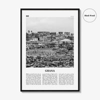 Ghana Print Black and White No 1, Ghana Wall Art, Ghana Poster, Ghana Photo, Ghana Wall Decor, Country Art Print, Accra, Africa