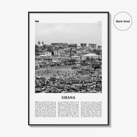 Ghana Print Black and White No 1, Ghana Wall Art, Ghana Poster, Ghana Photo, Ghana Wall Decor, Country Art Print, Accra, Africa
