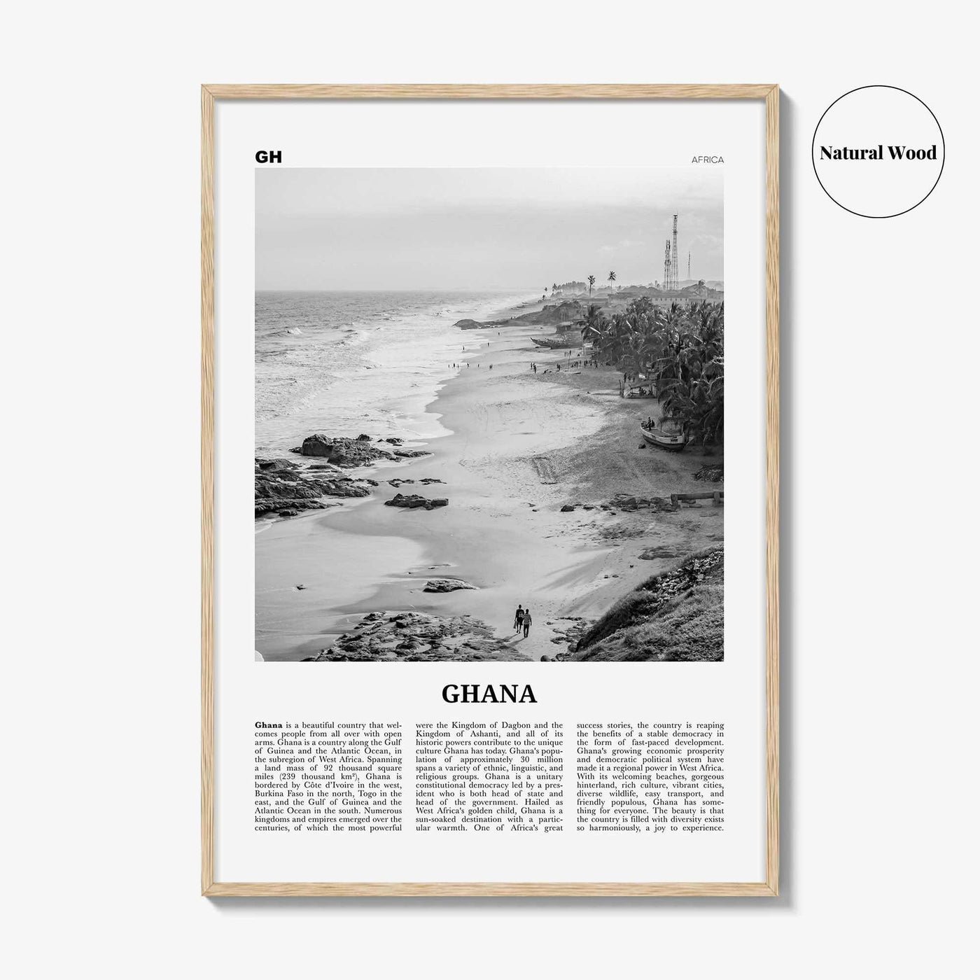 Ghana Print Black and White No 2, Ghana Wall Art, Ghana Poster, Ghana Photo, Ghana Wall Decor, Country Art Print, Accra, Africa