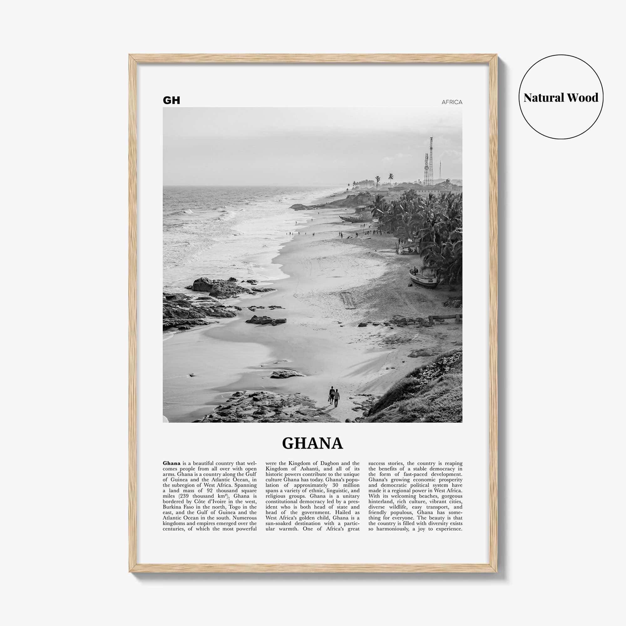 Ghana Print Black and White No 2, Ghana Wall Art, Ghana Poster, Ghana Photo, Ghana Wall Decor, Country Art Print, Accra, Africa